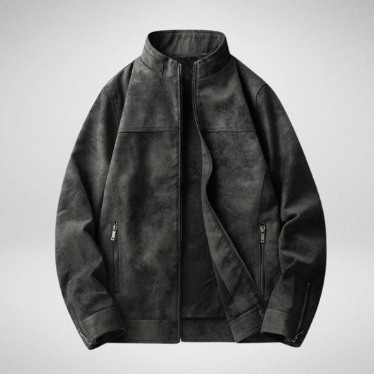 Phantom Fleece-Lined Leather Jacket