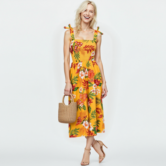 TropiBloom Women Sundress
