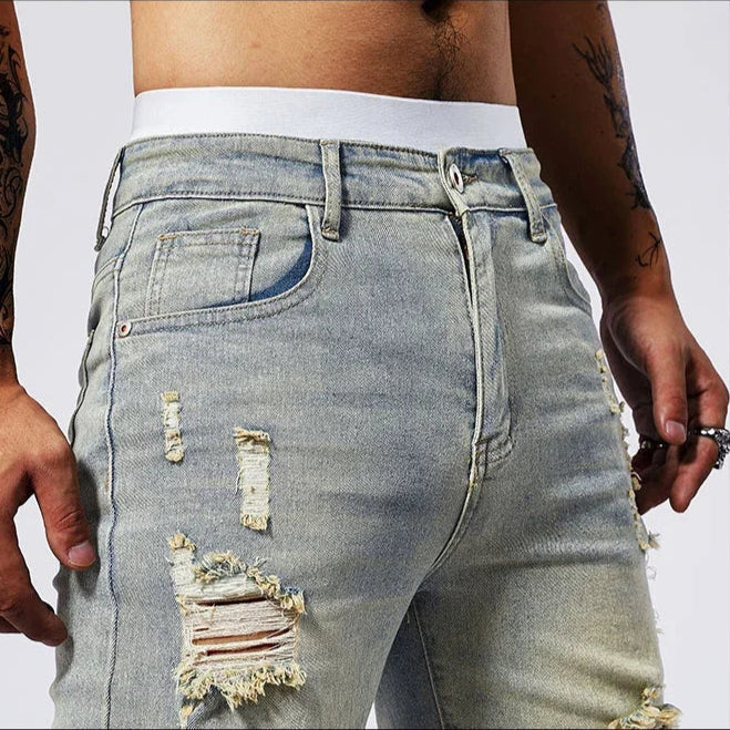 Load image into Gallery viewer, Rawk Men Ripped Shorts
