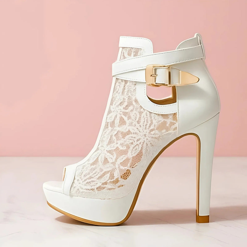 Load image into Gallery viewer, Zeva Lace Heels
