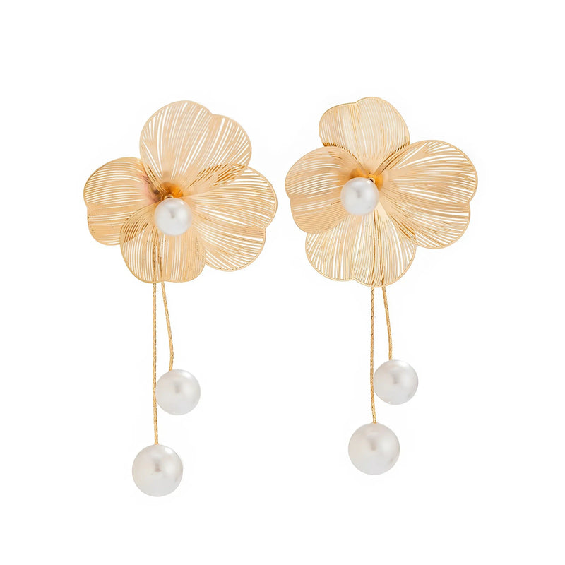 Load image into Gallery viewer, Roselle Drop Earrings
