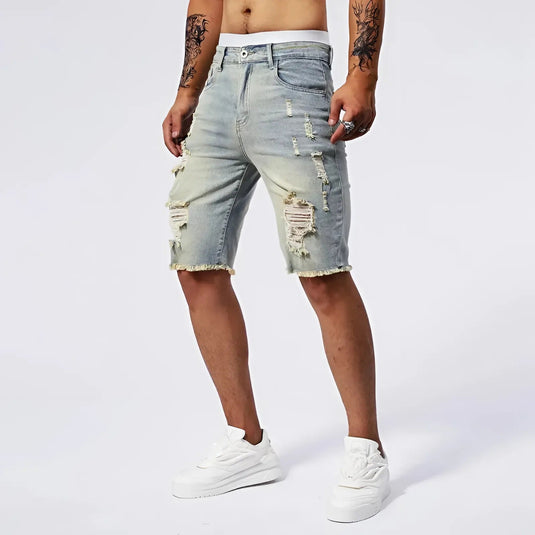 Rawk Men Ripped Shorts