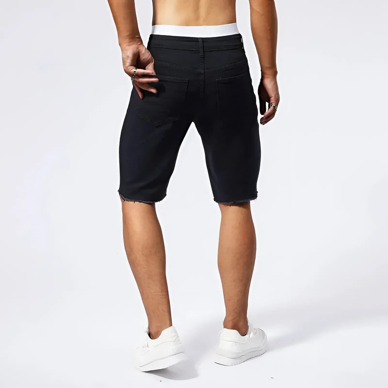 Load image into Gallery viewer, Rawk Men Ripped Shorts
