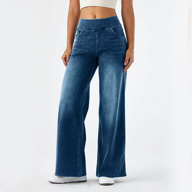 Load image into Gallery viewer, Aira Wide Legs Denim
