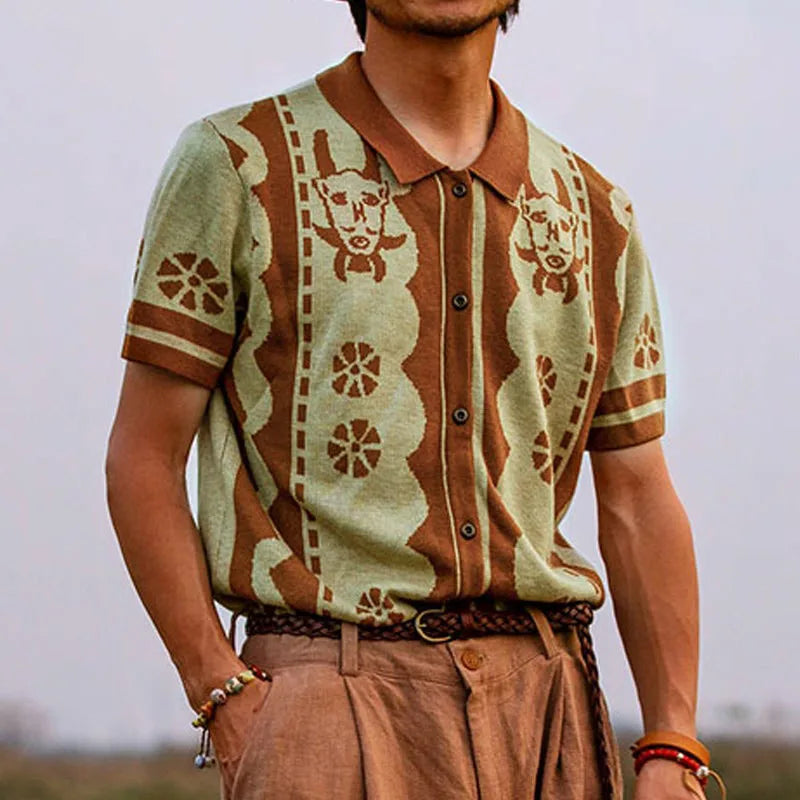 Load image into Gallery viewer, Nomad Stitch Polo
