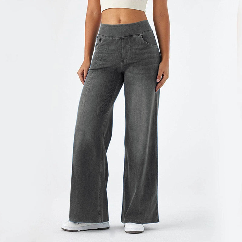 Load image into Gallery viewer, Aira Wide Legs Denim
