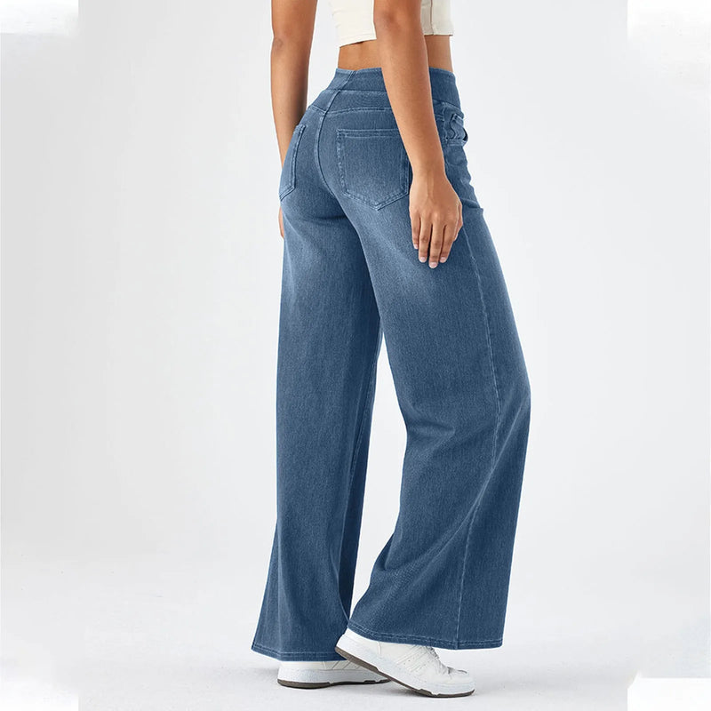 Load image into Gallery viewer, Aira Wide Legs Denim
