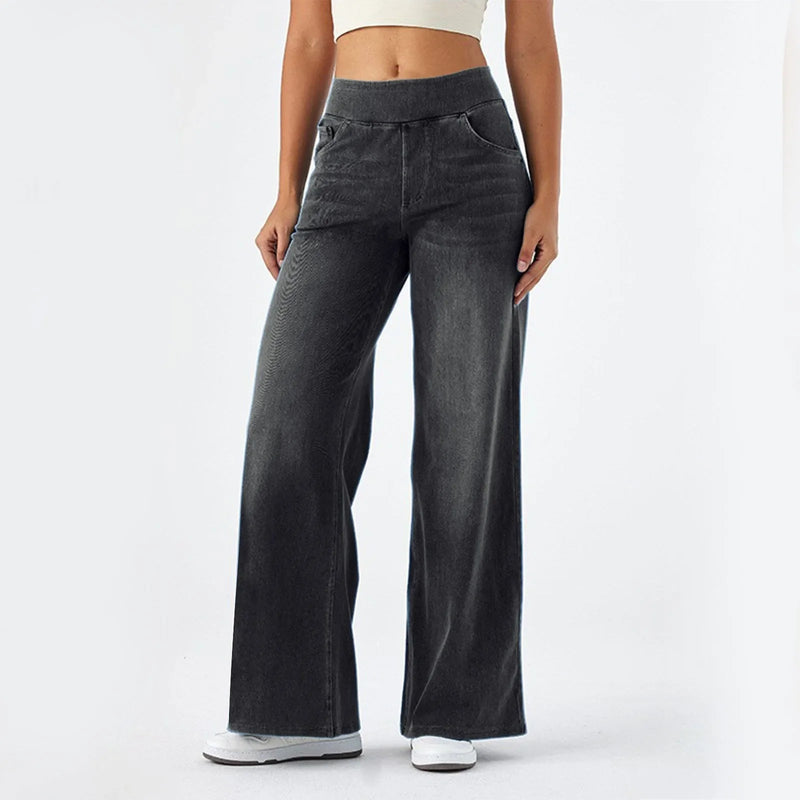 Load image into Gallery viewer, Aira Wide Legs Denim
