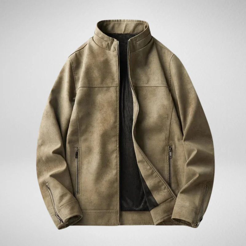 Load image into Gallery viewer, Phantom Fleece-Lined Leather Jacket
