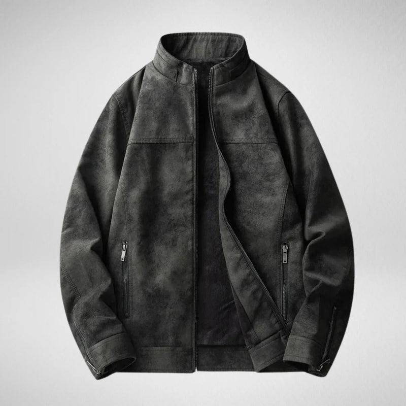 Load image into Gallery viewer, Phantom Fleece-Lined Leather Jacket
