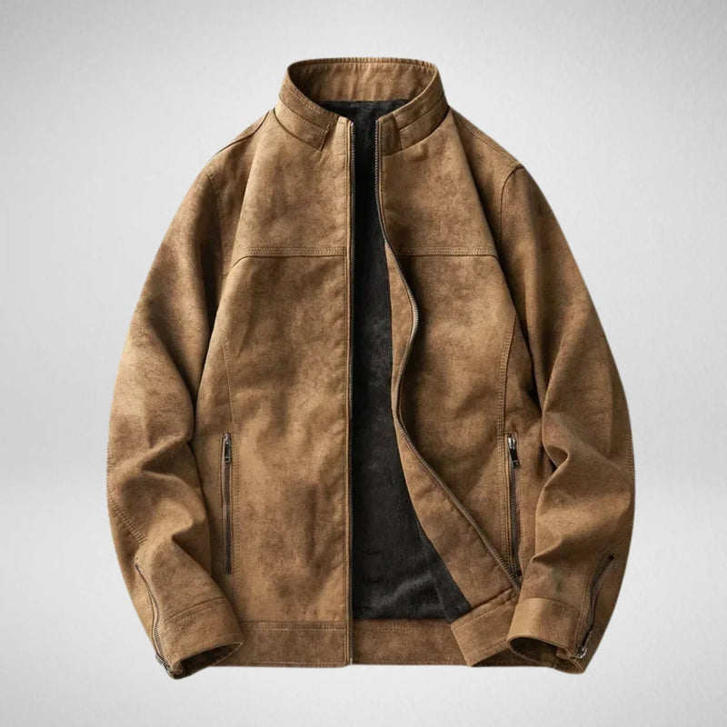 Load image into Gallery viewer, Phantom Fleece-Lined Leather Jacket
